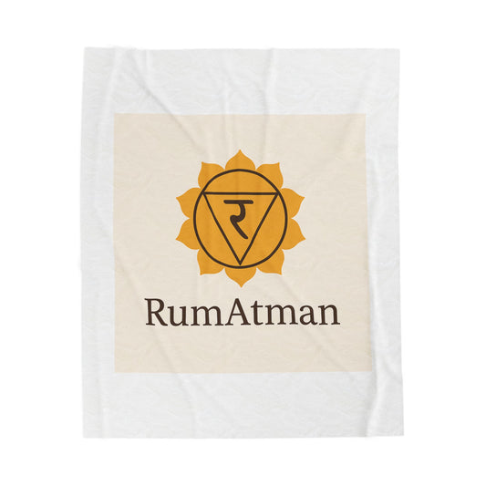 Chakra RumAtman Velveteen Plush Blanket — Solar Plexus Yoga Throw